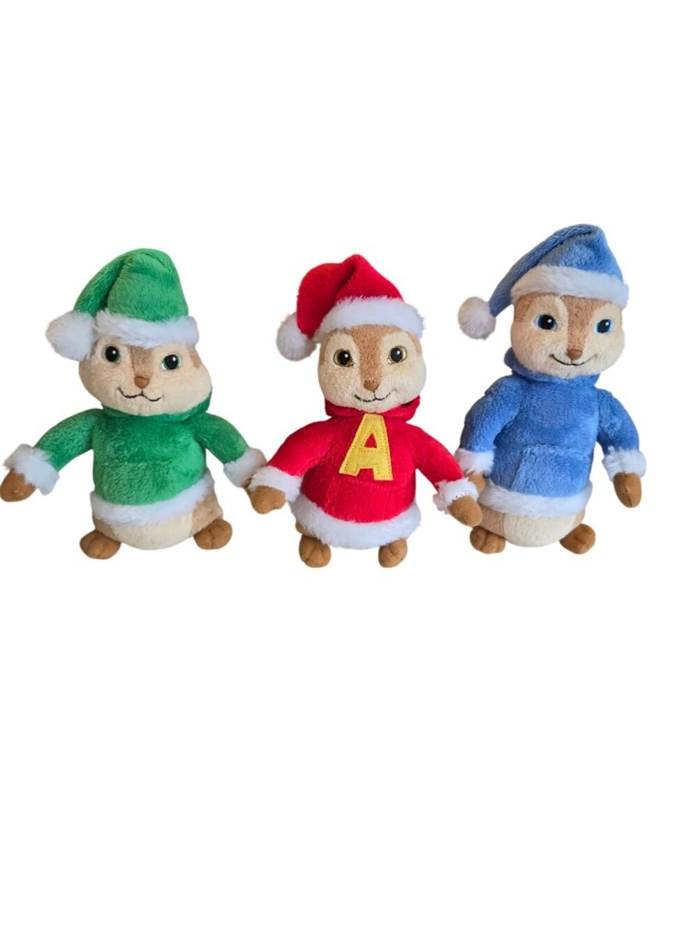 Ty Beanie Babies Alvin and the Chipmunks Simon Theodore Christmas Plush